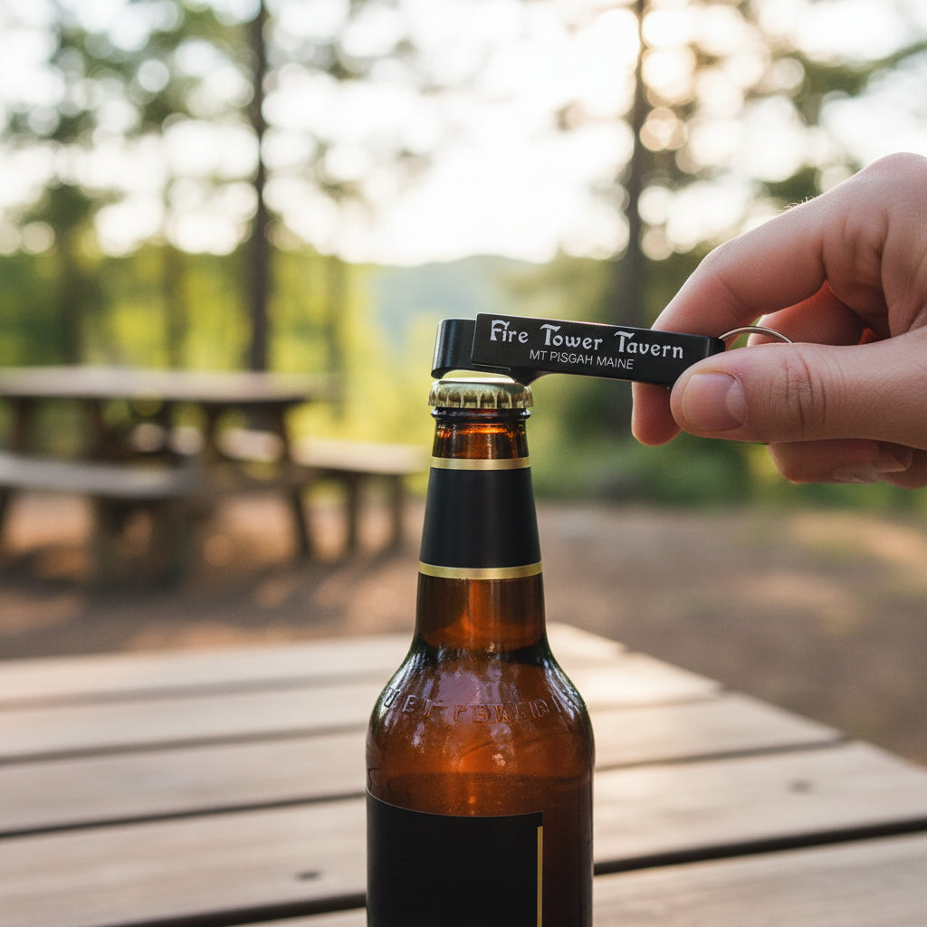 Bottle & Can Opener Keychain Personalized Text