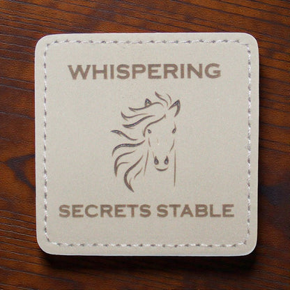 Customizable Leatherette Iron-On Patches