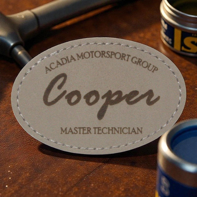 Customizable Leatherette Iron-On Patches