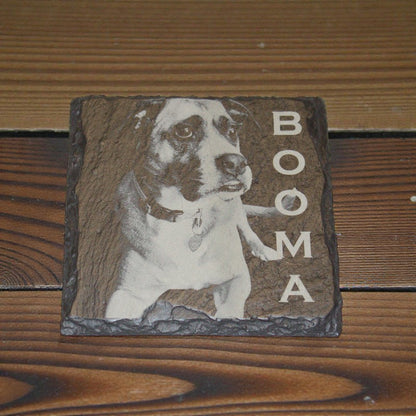 Pet Memorial Stone with Photo, Name & Personal Message