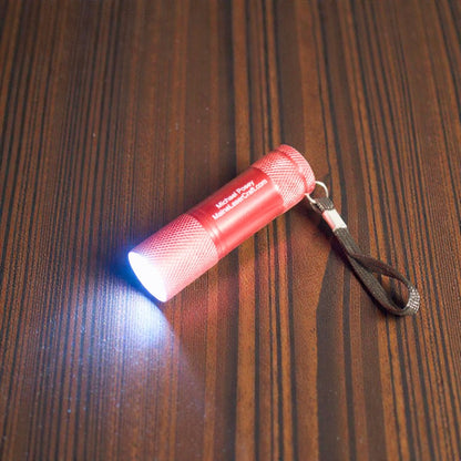 Engraved Text Mini LED Flashlights