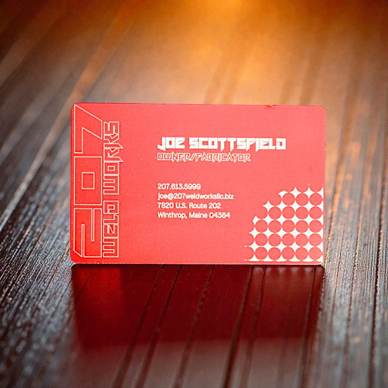 Flexible Aluminum Business Cards
