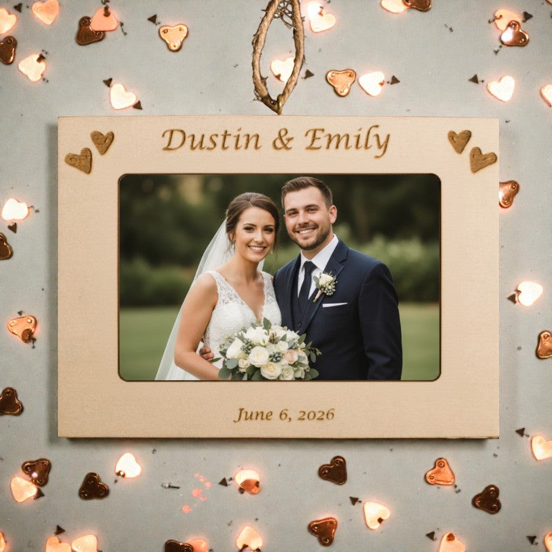 Customized Wood Photo Frame Ornament