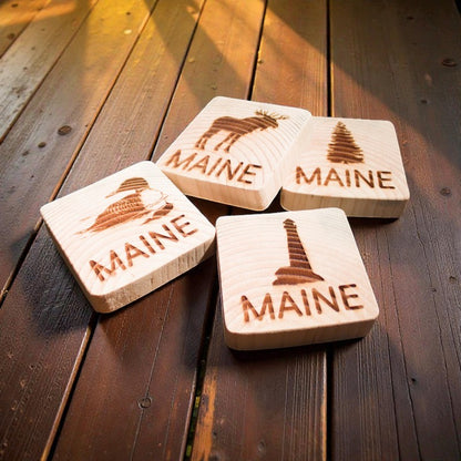Rough Saw Cut Lumber Wood Coasters