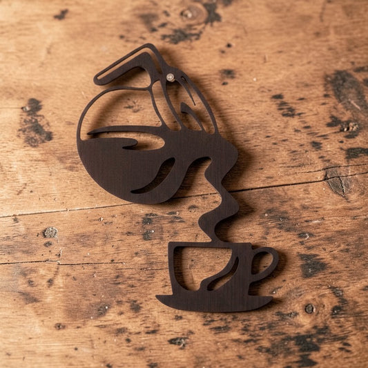 Pouring Coffee Wall Decor