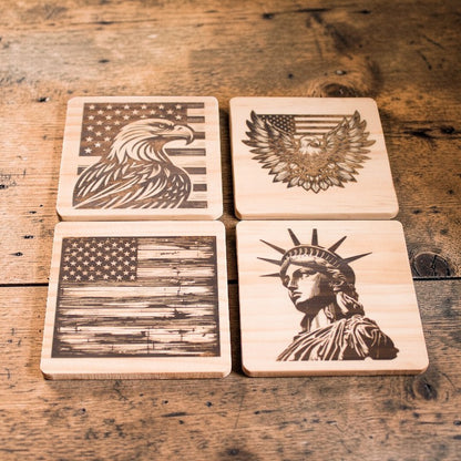 Natural Wood Coasters