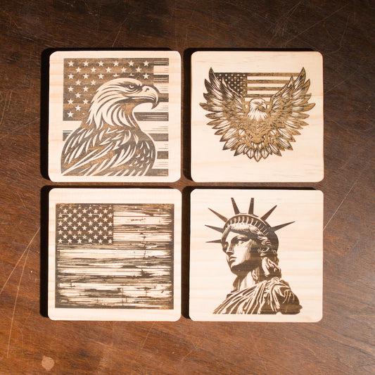 Natural Wood Coasters