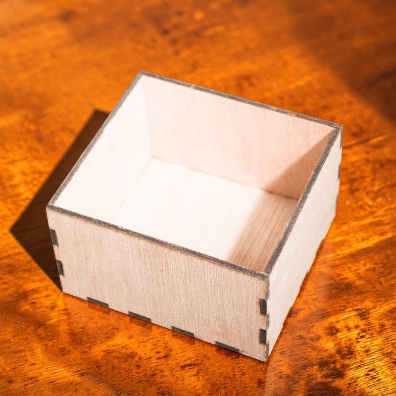 Wooden Box Holder for Slate Coasters