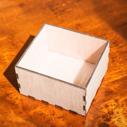 Wooden Box Holder for Slate Coasters