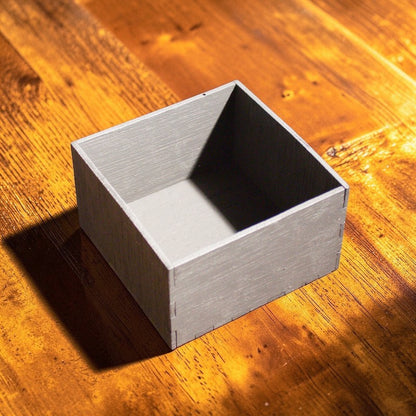 Wooden Box Holder for Slate Coasters